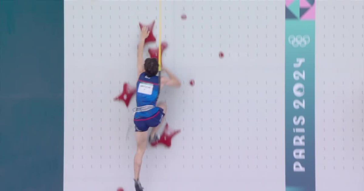 Team USA Sam Watson Wins Speed Climbing Bronze Sport Climbing